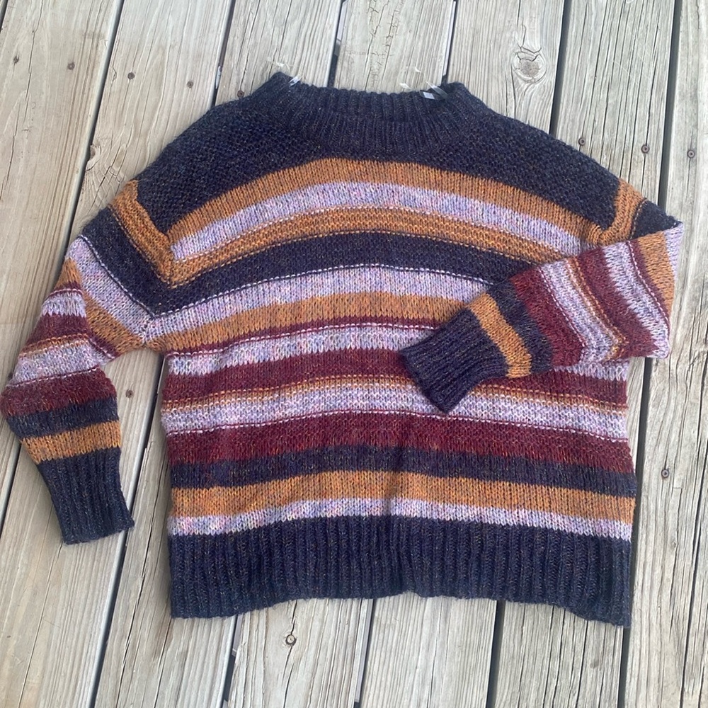 Oversized striped sweater